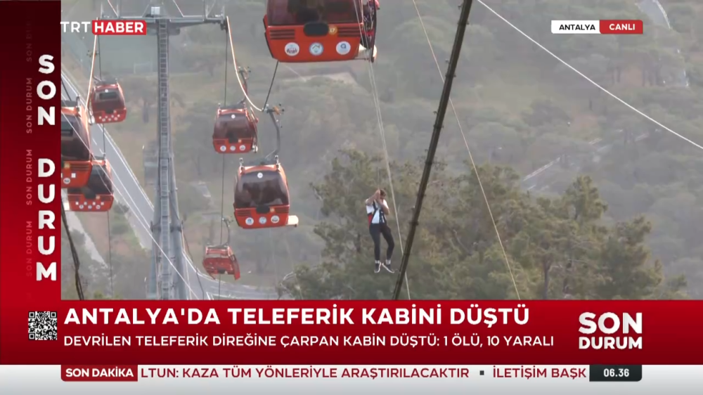 ANTALYA TELEFERİK KAZASI ÖZEL YAYINI