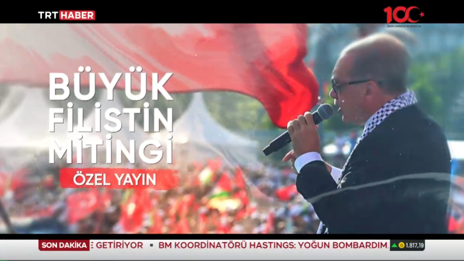 BÜYÜK FİLİSTİN MİTİNGİ ÖZEL YAYINI