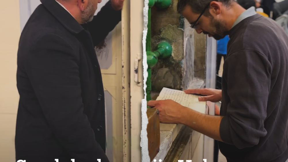 TRT BALKAN İŞGAL ALTINDAKİ TARİHİ İBRAHİM CAMİ'NİN SİNAGOG KISMINI GÖRÜNTÜLEDİ