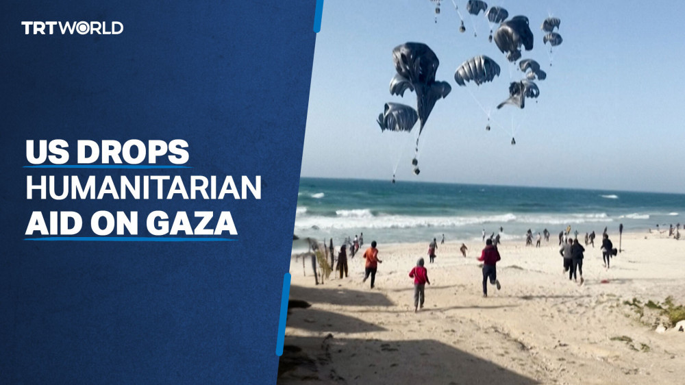 VİRAL VİDEO: ABD’NİN GAZZE’YE YARDIMI 